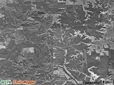Baltimore township, Iowa satellite photo by USGS