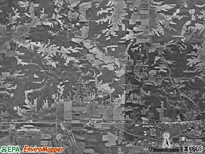 Flint River township, Iowa satellite photo by USGS