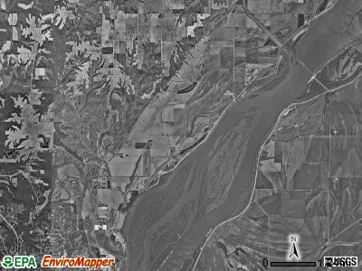 Tama township, Iowa satellite photo by USGS