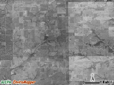 Monroe township, Iowa satellite photo by USGS