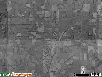 Morton township, Iowa satellite photo by USGS