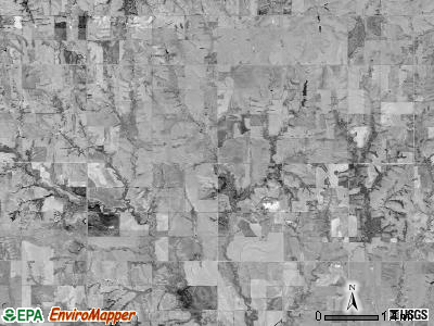 Martin township, Kansas satellite photo by USGS