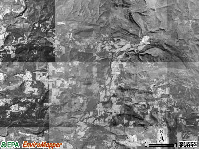 Martin township, Arkansas satellite photo by USGS