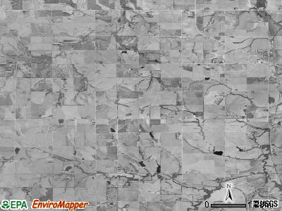 Hamlin township, Kansas satellite photo by USGS