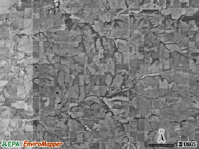 Gilman township, Kansas satellite photo by USGS