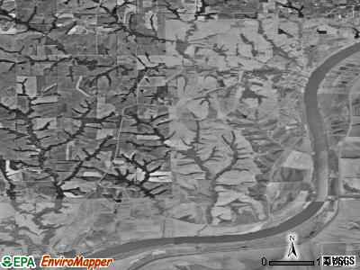 Marion township, Kansas satellite photo by USGS