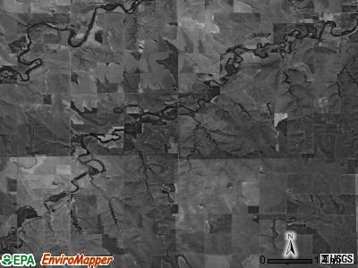 Bassettville township, Kansas satellite photo by USGS