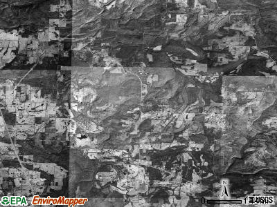 Barren township, Arkansas satellite photo by USGS