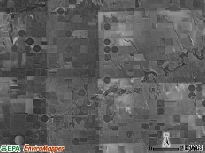 Rovohl township, Kansas satellite photo by USGS