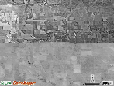 Indiana township, Kansas satellite photo by USGS