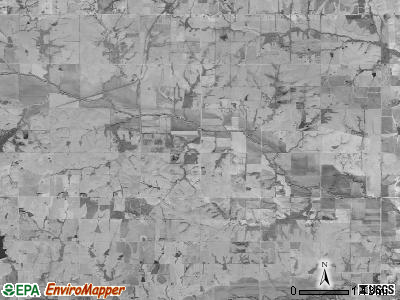 Straight Creek township, Kansas satellite photo by USGS