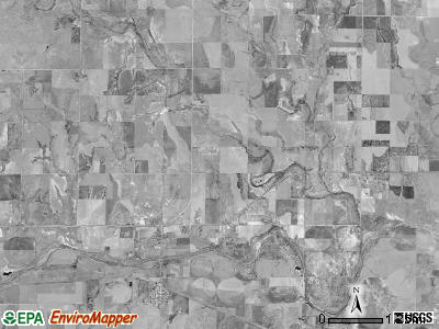 Nicodemus township, Kansas satellite photo by USGS