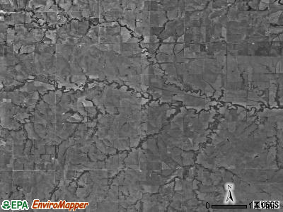 Five Creeks township, Kansas satellite photo by USGS