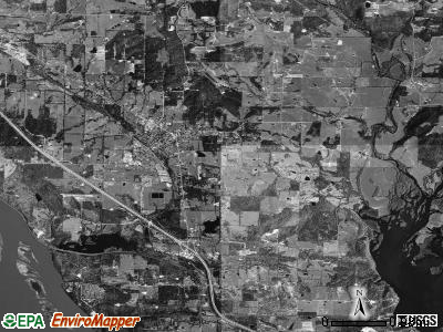 Grover township, Arkansas satellite photo by USGS