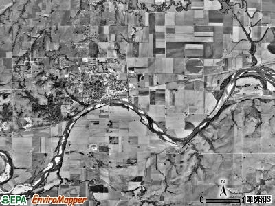Wamego township, Kansas satellite photo by USGS