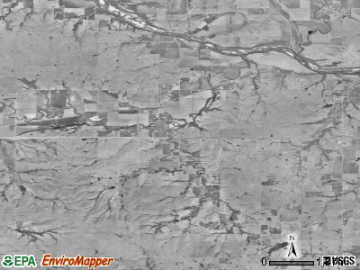 Maple Hill township, Kansas satellite photo by USGS