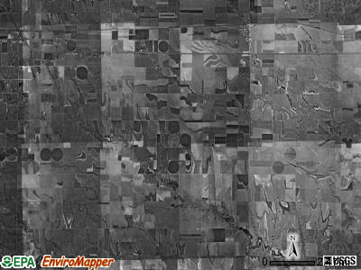 Grinnell township, Kansas satellite photo by USGS