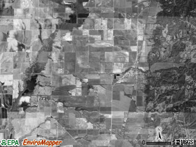 Mitchell township, Arkansas satellite photo by USGS