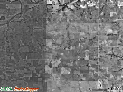 Rinehart township, Kansas satellite photo by USGS