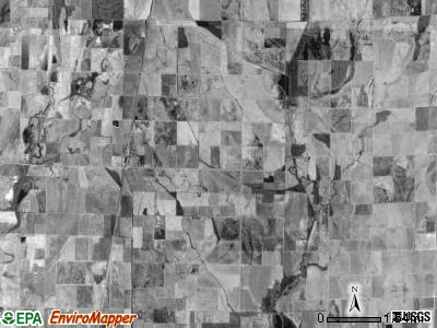 Hickory Ridge township, Arkansas satellite photo by USGS
