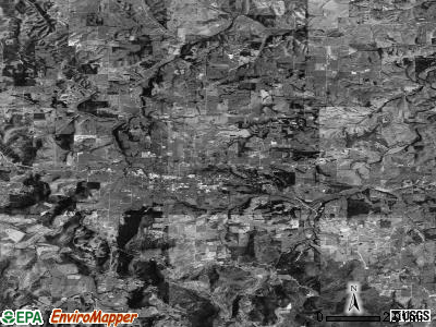 Hickory township, Arkansas satellite photo by USGS