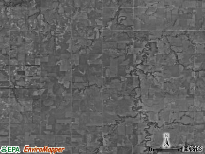 Newbern township, Kansas satellite photo by USGS