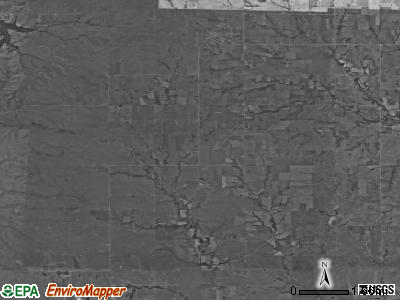 Wilmington township, Kansas satellite photo by USGS