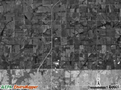 Spring Hill township, Kansas satellite photo by USGS