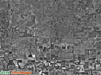 Union township, Kansas satellite photo by USGS