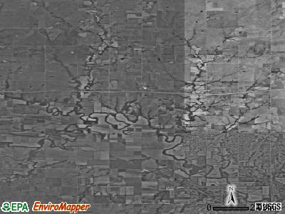 Jackson township, Kansas satellite photo by USGS