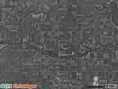 Risley township, Kansas satellite photo by USGS