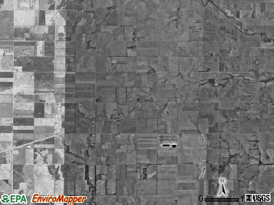 Mitchell township, Kansas satellite photo by USGS