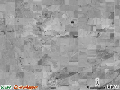 Pawnee Rock township, Kansas satellite photo by USGS