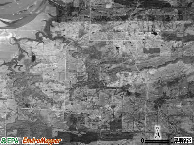 Beverly township, Arkansas satellite photo by USGS