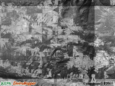 Moreland township, Arkansas satellite photo by USGS