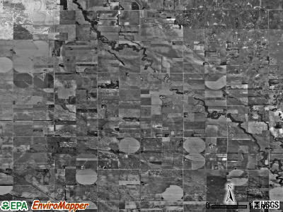 West Washington township, Kansas satellite photo by USGS