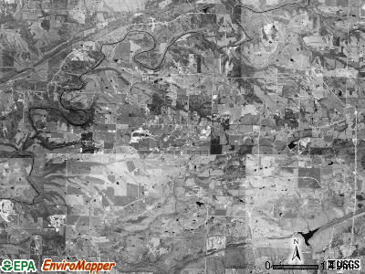 California township, Arkansas satellite photo by USGS