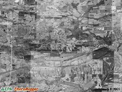 Benton township, Arkansas satellite photo by USGS