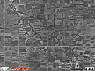 Halstead township, Kansas satellite photo by USGS