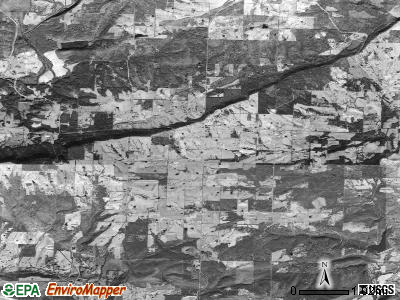 St. Vincent township, Arkansas satellite photo by USGS
