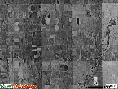 Sawlog township, Kansas satellite photo by USGS