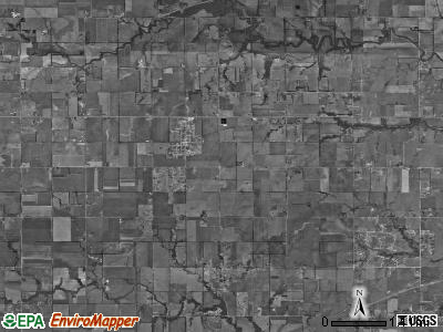 Benton township, Kansas satellite photo by USGS