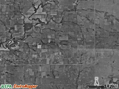 Spring township, Kansas satellite photo by USGS
