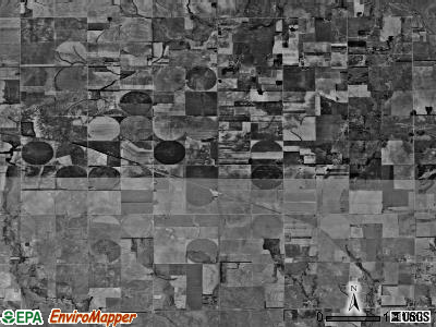 Hoosier township, Kansas satellite photo by USGS