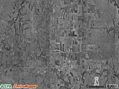 Twin Grove township, Kansas satellite photo by USGS