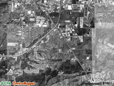 Lon Norris township, Arkansas satellite photo by USGS