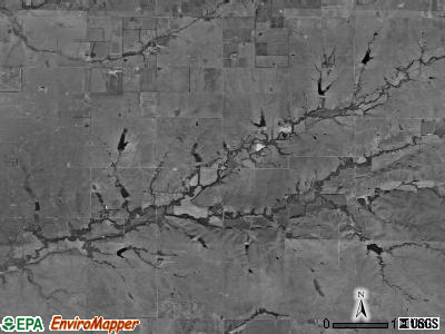 Clay township, Kansas satellite photo by USGS