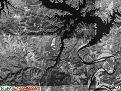 James Creek township, Arkansas satellite photo by USGS