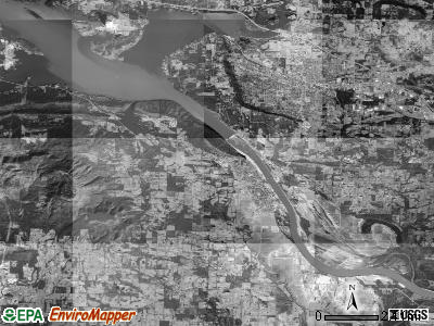 Dardanelle township, Arkansas satellite photo by USGS