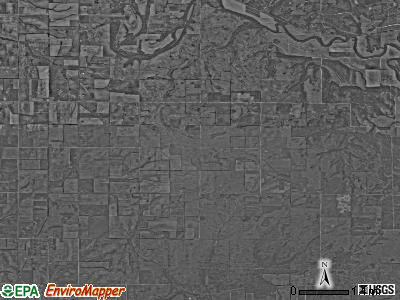 Talleyrand township, Kansas satellite photo by USGS